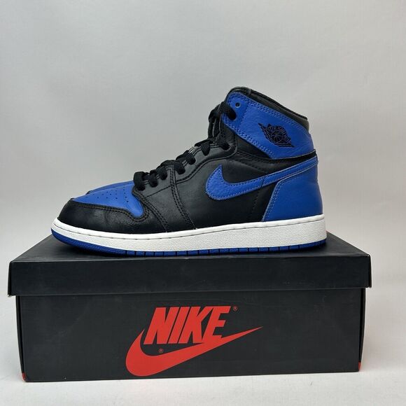 Nike Air Jordan 1 Retro High OG BG “Royal” 2017 575441-007 Size 7Y/Women’s 8.5 - Picture 6 of 10